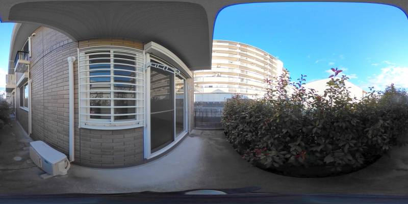 パノラマ画像バルコニー