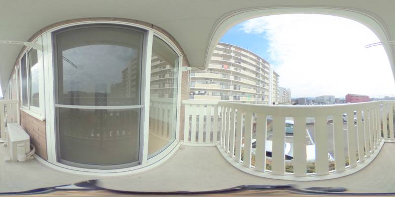 パノラマ画像バルコニー