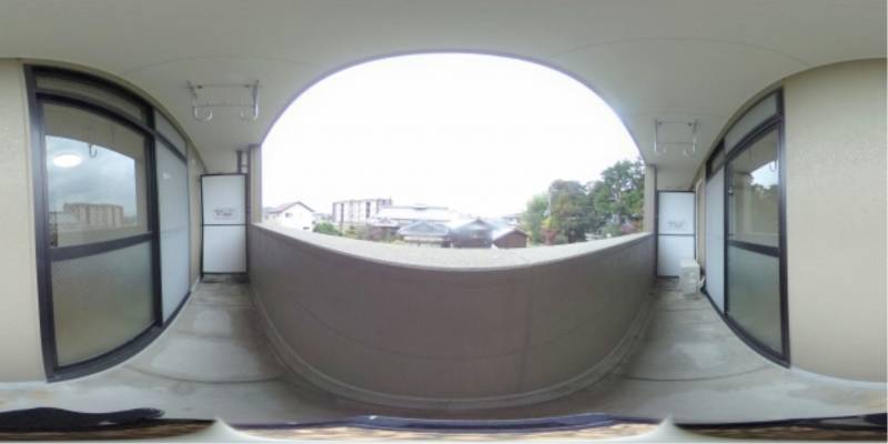 パノラマ画像バルコニー