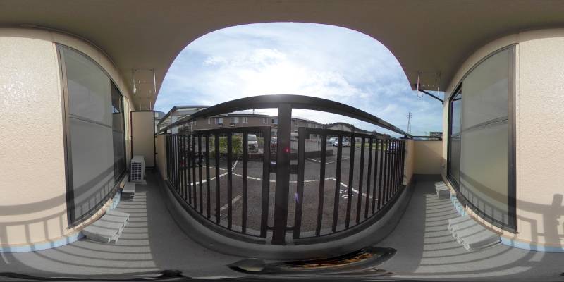 パノラマ画像バルコニー