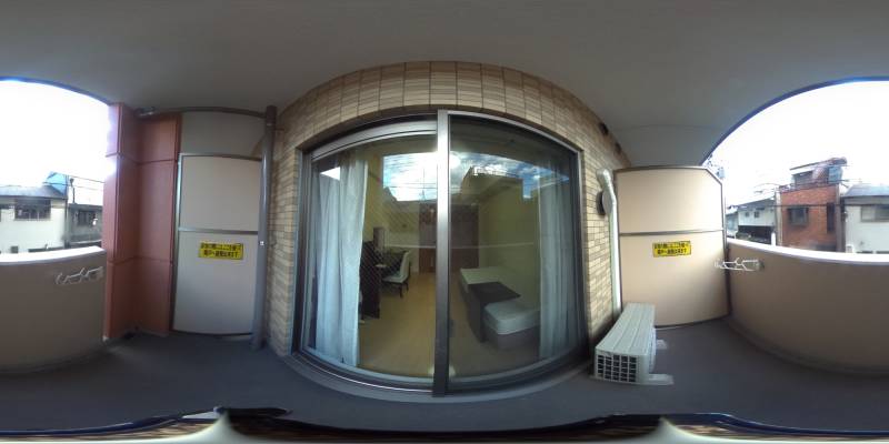 パノラマ画像バルコニー