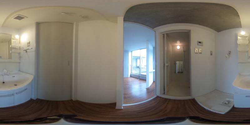 パノラマ画像洗面所