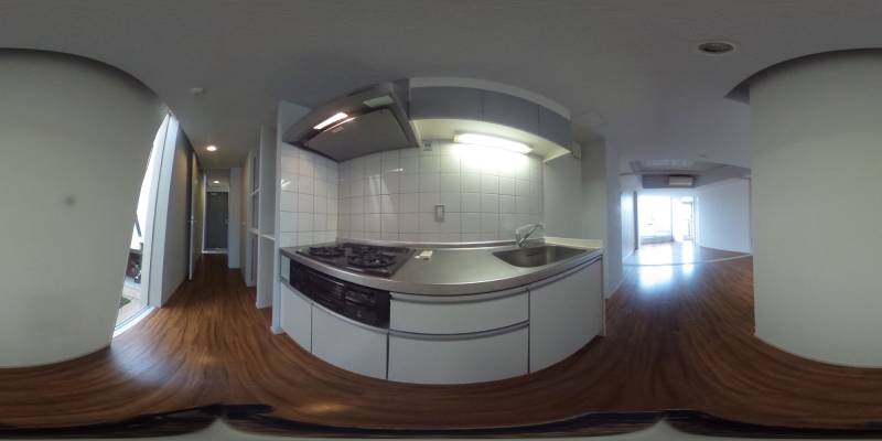 パノラマ画像キッチン