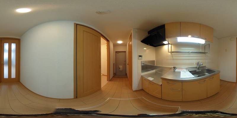 パノラマ画像キッチン