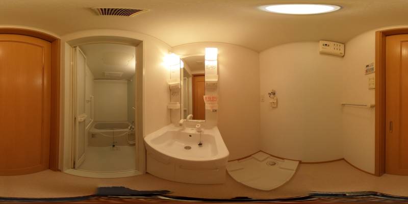 パノラマ画像洗面所