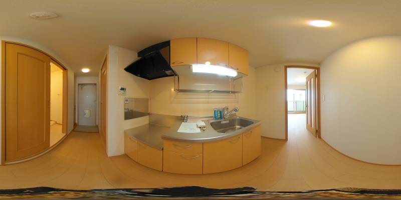パノラマ画像キッチン