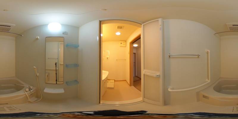 パノラマ画像バスルーム