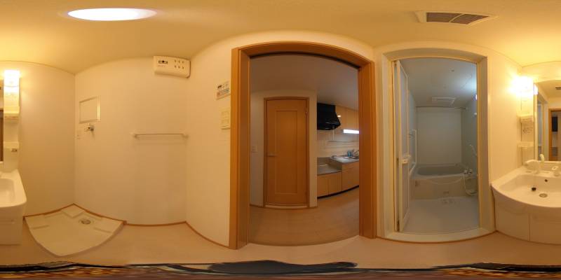 パノラマ画像洗面所