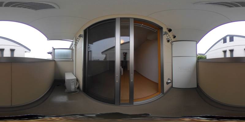 パノラマ画像バルコニー