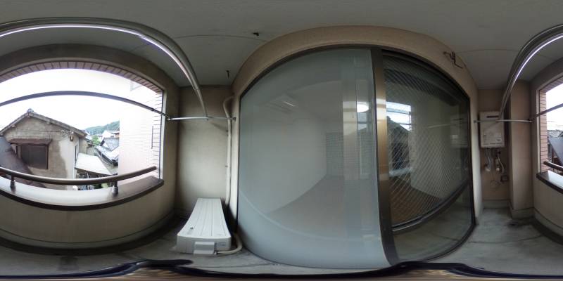 パノラマ画像バルコニー