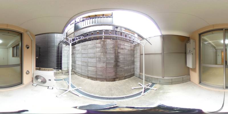 パノラマ画像庭