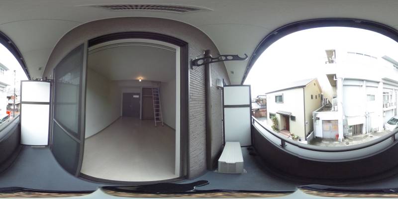 パノラマ画像バルコニー