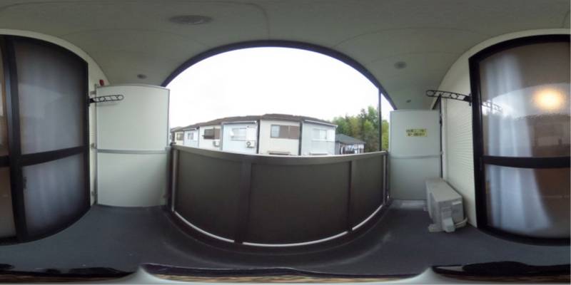 パノラマ画像バルコニー