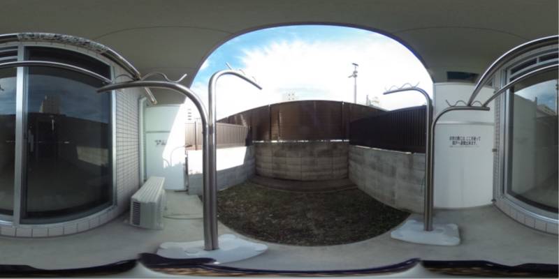 パノラマ画像バルコニー