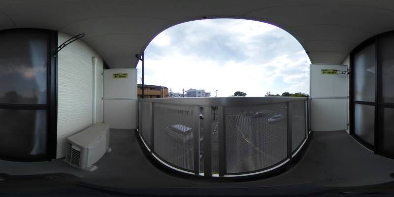 パノラマ画像バルコニー