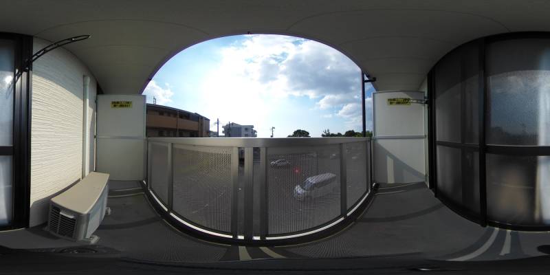 パノラマ画像バルコニー