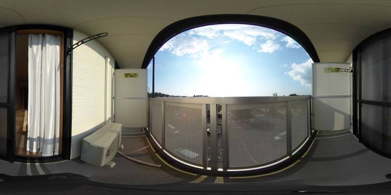 パノラマ画像バルコニー