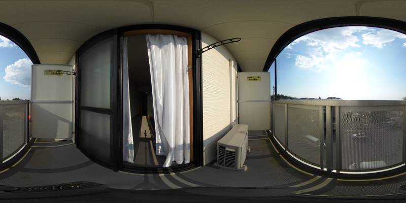 パノラマ画像バルコニー