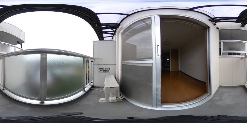 パノラマ画像バルコニー