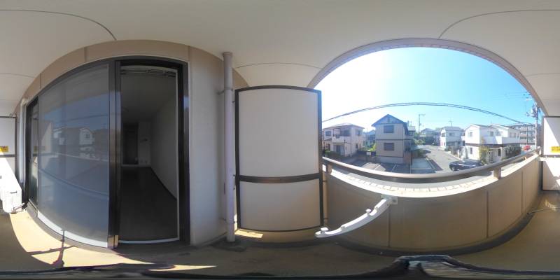 パノラマ画像バルコニー