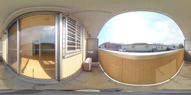 パノラマ画像バルコニー