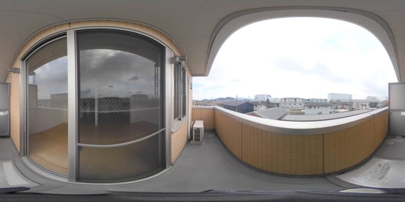 パノラマ画像バルコニー