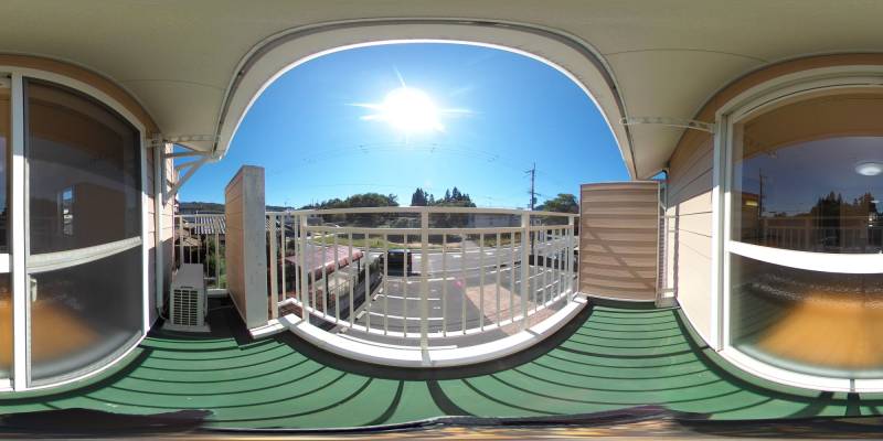 パノラマ画像バルコニー