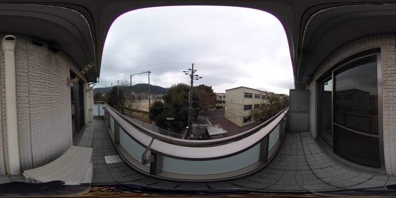 パノラマ画像バルコニー