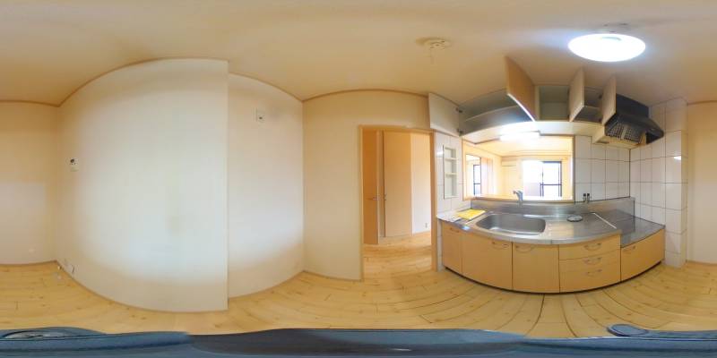 パノラマ画像キッチン