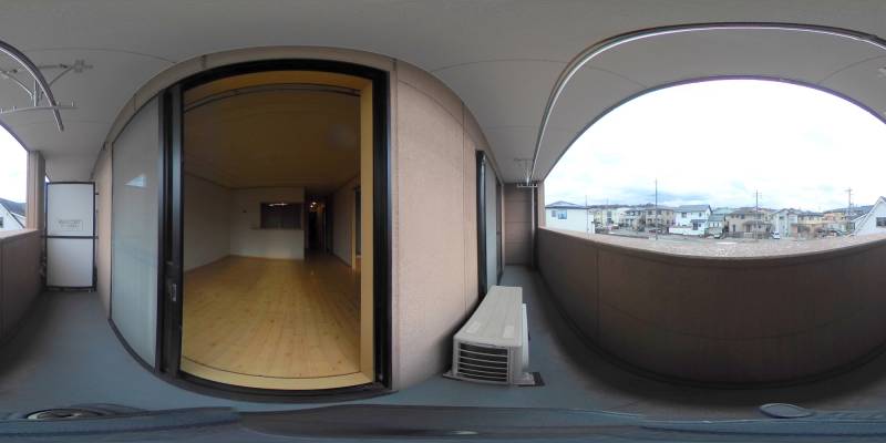 パノラマ画像バルコニー