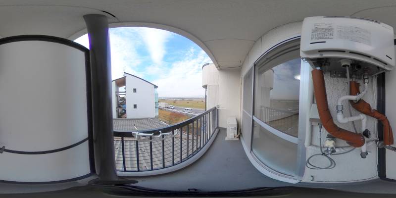 パノラマ画像バルコニー