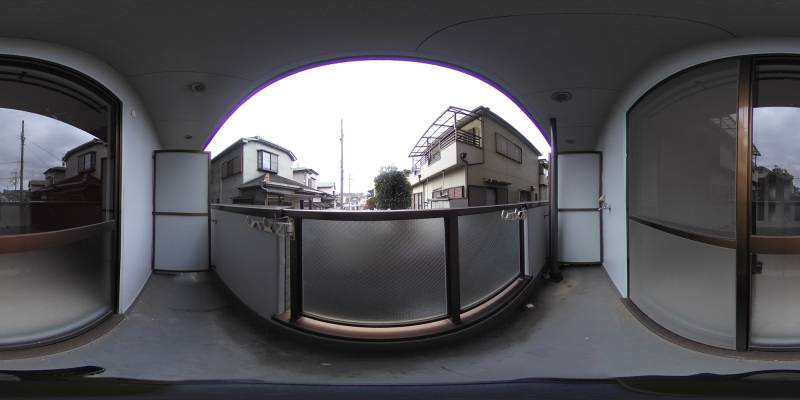 パノラマ画像バルコニー