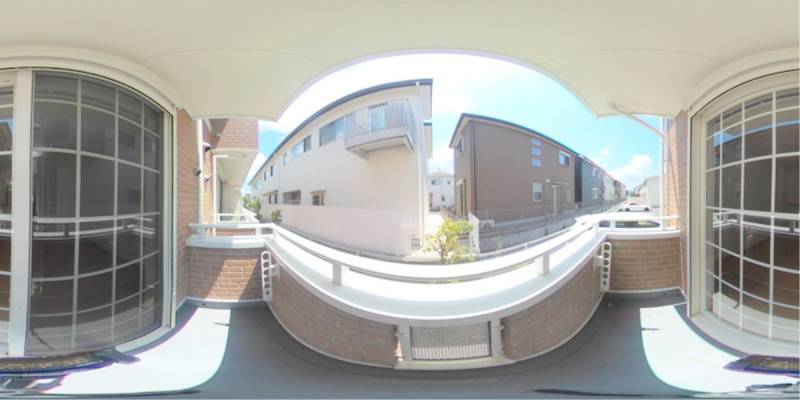 パノラマ画像バルコニー