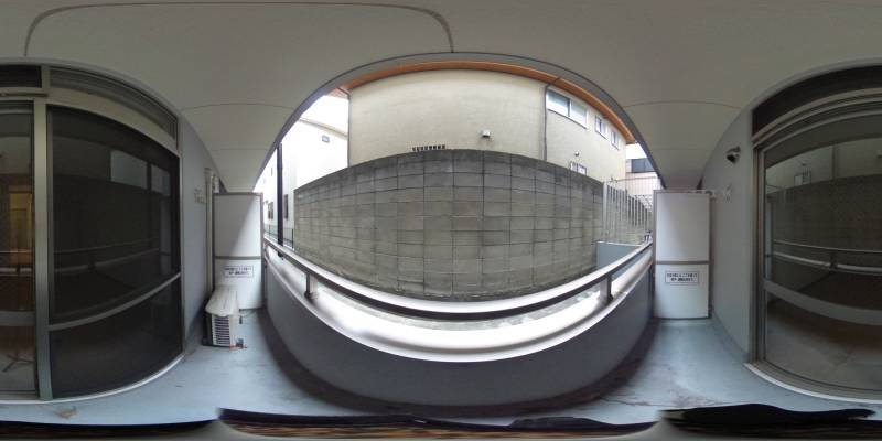 パノラマ画像バルコニー