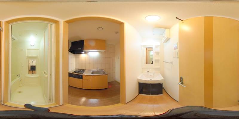 パノラマ画像洗面所