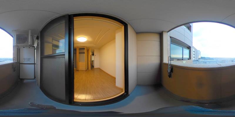 パノラマ画像バルコニー