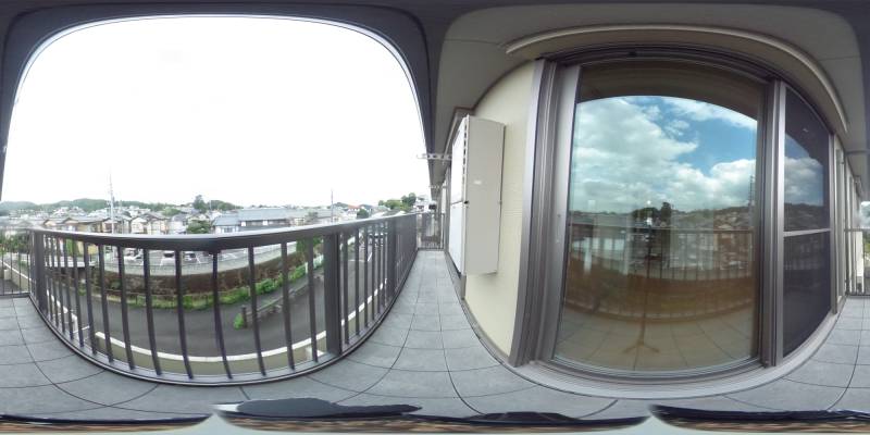 パノラマ画像バルコニー