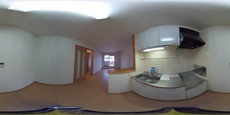 パノラマ画像キッチン