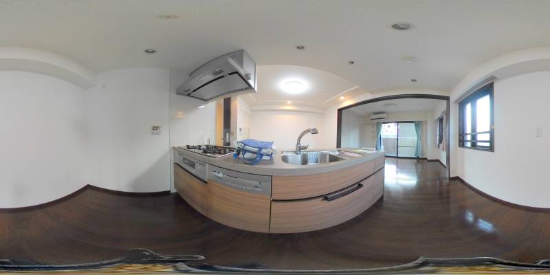 パノラマ画像キッチン