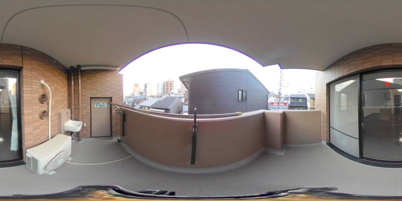 パノラマ画像バルコニー