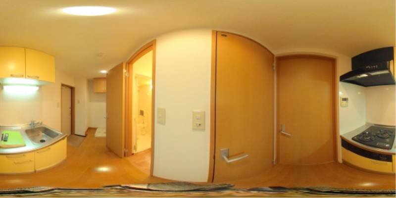 パノラマ画像キッチン