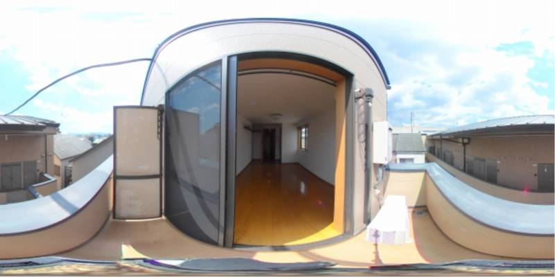 パノラマ画像バルコニー