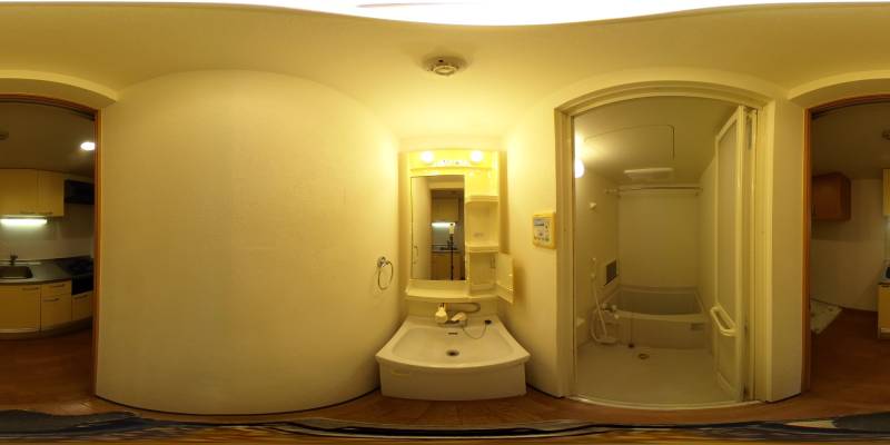 パノラマ画像洗面所