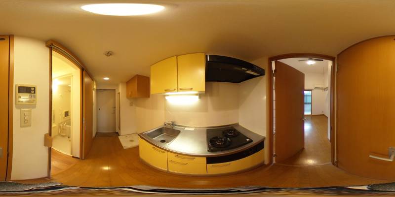 パノラマ画像キッチン