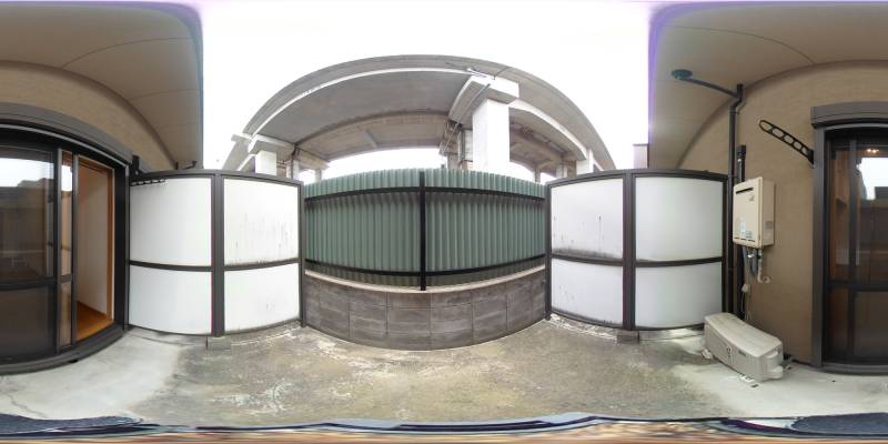 パノラマ画像バルコニー