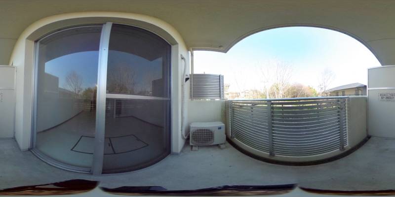 パノラマ画像バルコニー