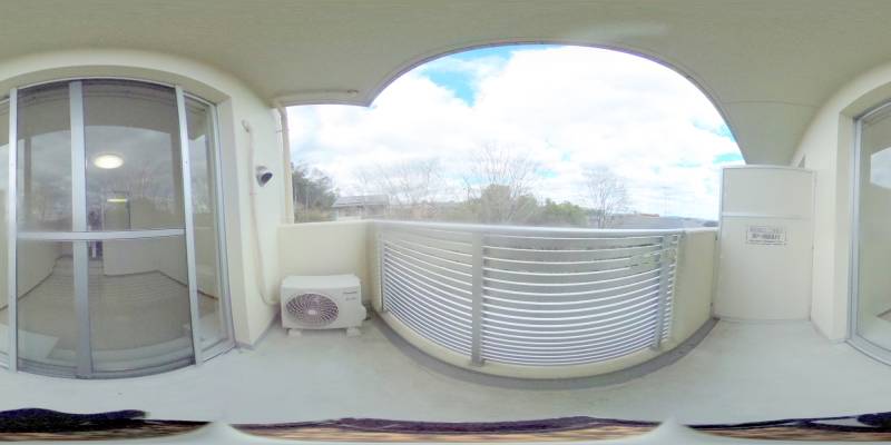 パノラマ画像バルコニー