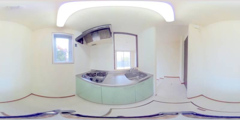 パノラマ画像キッチン