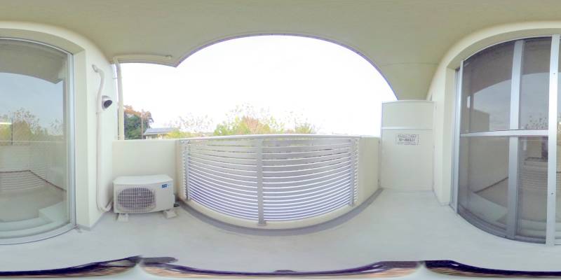 パノラマ画像バルコニー