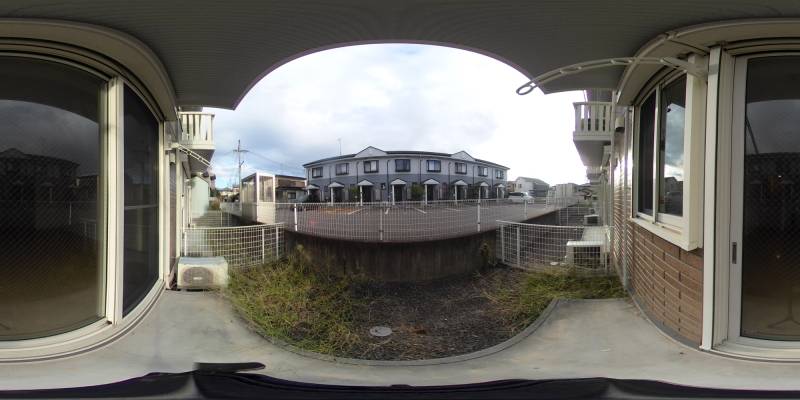 パノラマ画像バルコニー